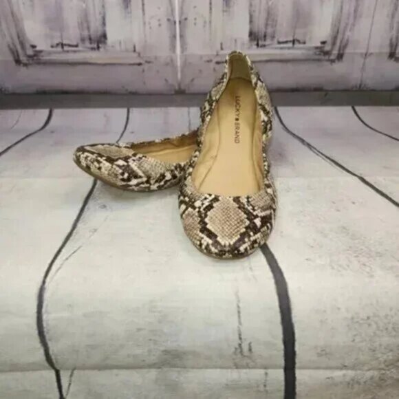 Lucky Brand Animal Print Flats - Picture 8 of 8